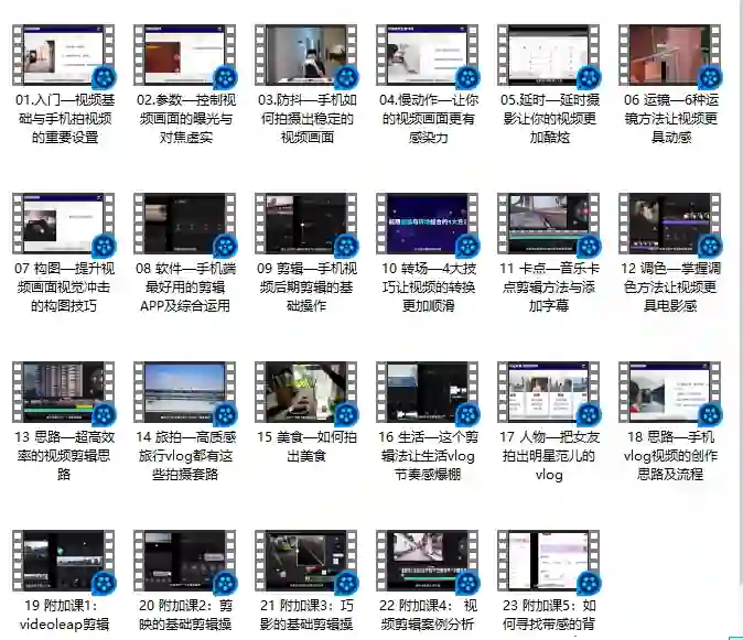 手机摄影实战指南:用手机拍出酷炫短视频(V3.0专属版)-启明情感网