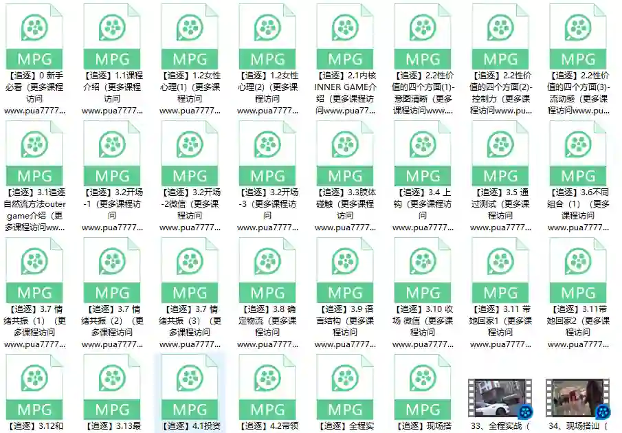 路易团队《追逐》自然流视频教程-启明情感网